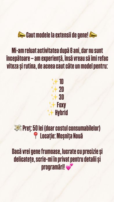 Caut modele pentru extensii de gene