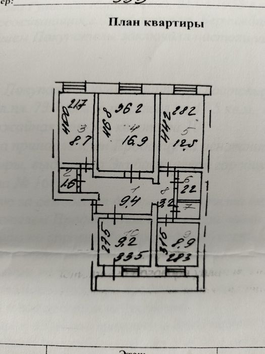 4х комнатная квартира