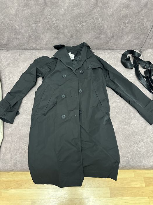 Тренч черный почти новый