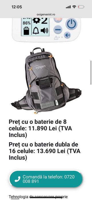 Inogen One G5 – concentrator portabil oxigen