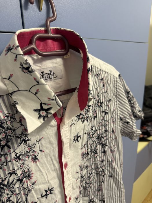 Мъжка риза с къс ръкав