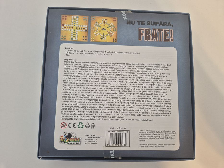 De vanzare joc de societate boardgame Nu te supara frate (4+) romana