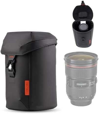 Чанта Калъф за обектив DSLR с магнитно закопчаване омекотена подплата