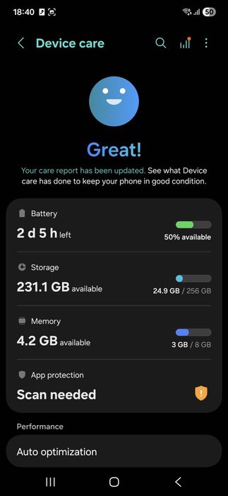 Samsung galaxy a55 256 GB. 8 RAM