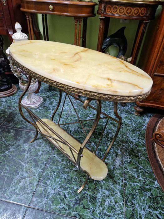 Страхотна антикварна белгийска бронзова поставка за вестници