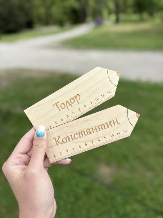 Линийка с таблицата за умножение