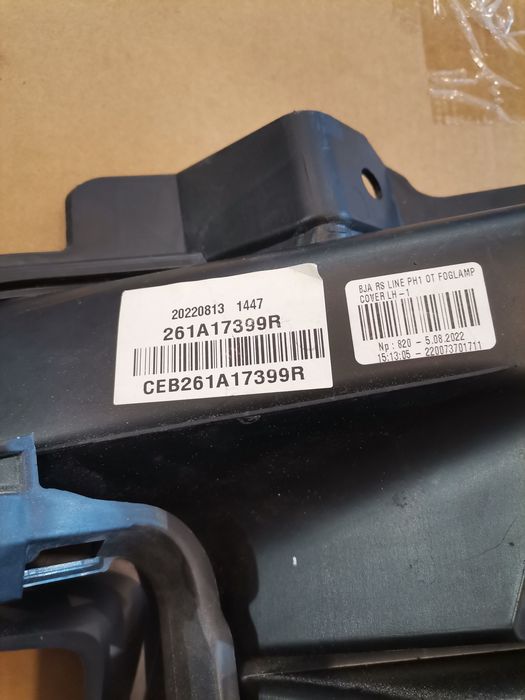 Решетка за халоген за Renault Clio V 261A17399R