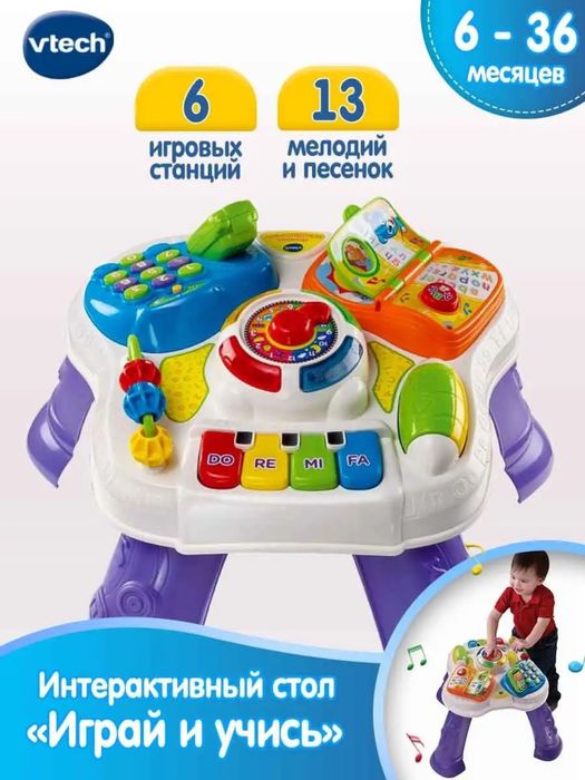 Интерактивный детский стол/панель с 6 до 36месяцев