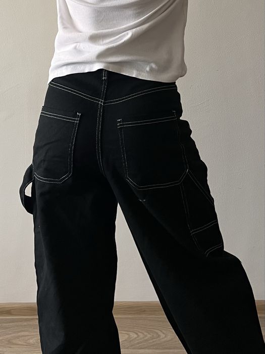 Черни широки дънки oversized barrel