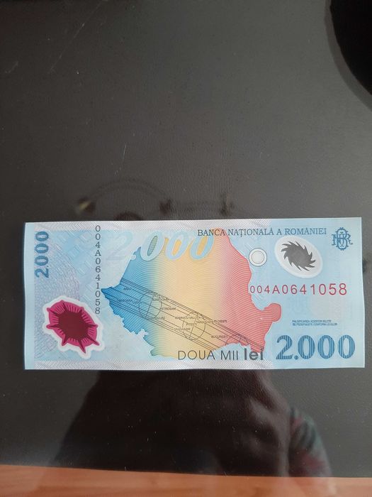 Bancnota 2000 lei - eclipsa