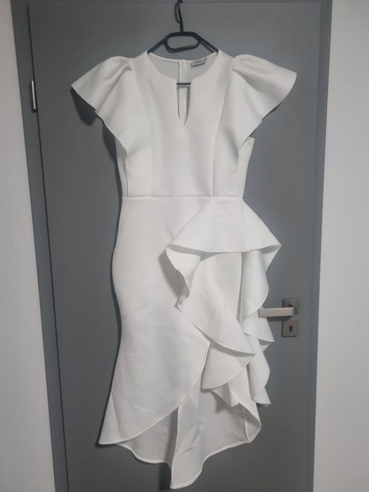 Rochie alba neopren de vanzare