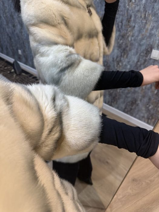 Норковая шуба, беж