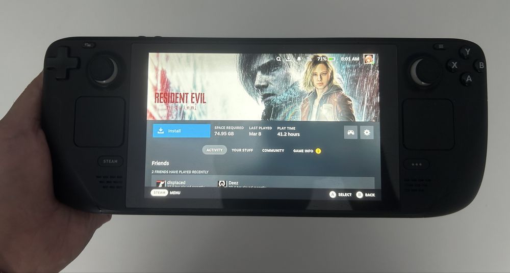 Компьютер Steam Deck SSD 1TB. Стим Дек. Карта памяти 1ТБ