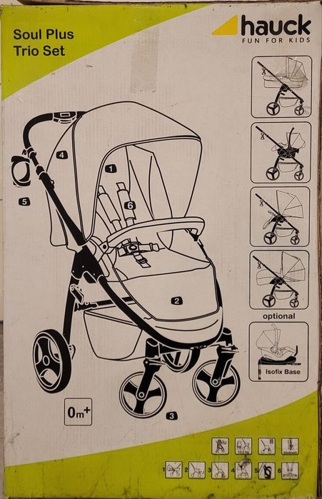 Carucior HAUCK set 3 in 1 in cutie