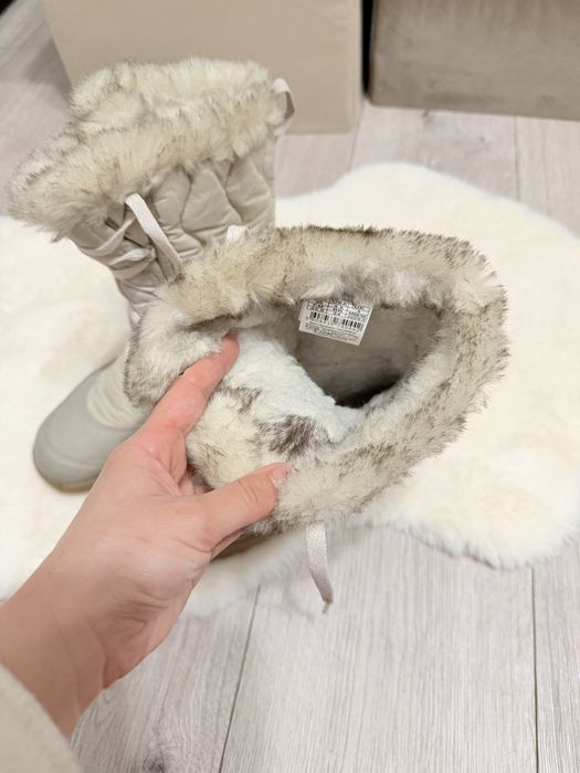 Cizme de iarnă Quechua îmblănite impermeabile bej