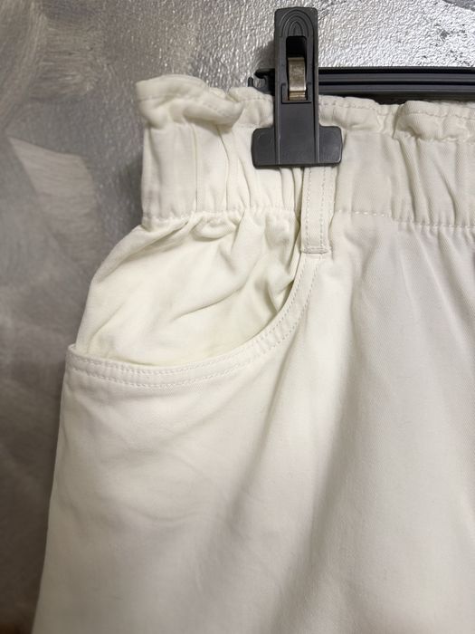 Pantaloni scurți H&M albi S | 100% bumbac | talie elastică