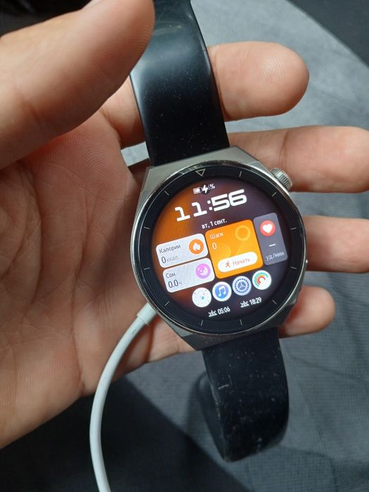 Смарт часы Huawei watch gt 3 pro  хорошем состоянии