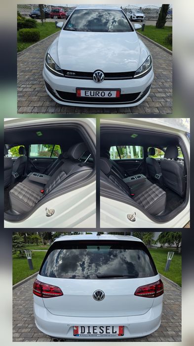 VW Golf 7 GTD # Model 2014 # EURO 6 # 2.0 Diesel 184cp # BiXenon # LED # Navigatie # Camera # Webasto
