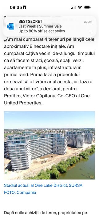 Apartament 2 camere | One Lake District Faza 2 | Livrare 2027 | Parcare inclusa