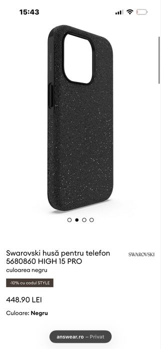 husa swarovski iphone 15 pro