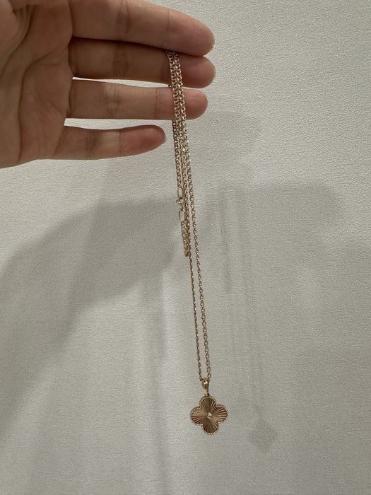 Van Cleef цепочка и кулон 585