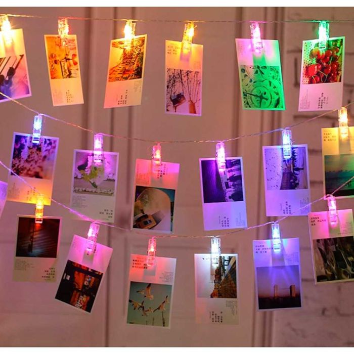 Гирлянда LED  подсветка прищепки