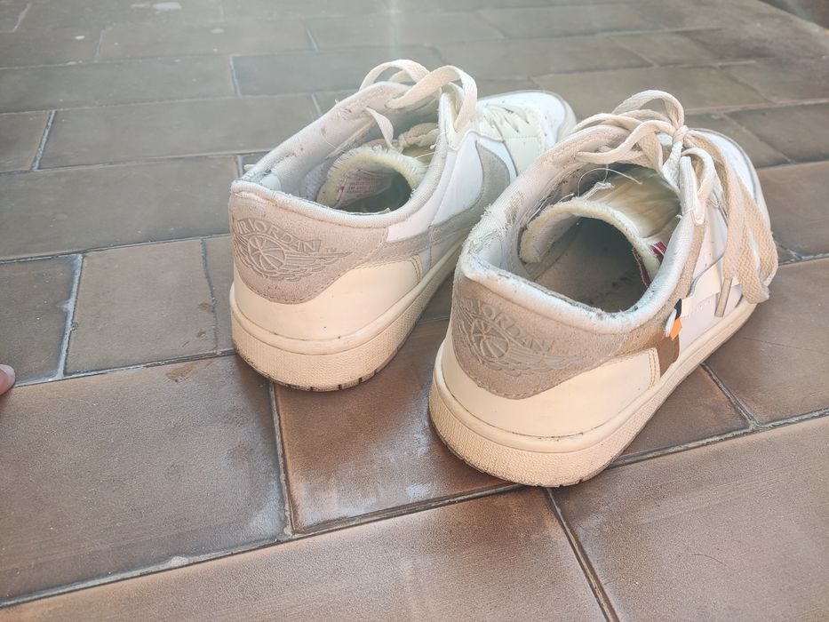 Beige Brown Custom Low Air Jordan 1 x.