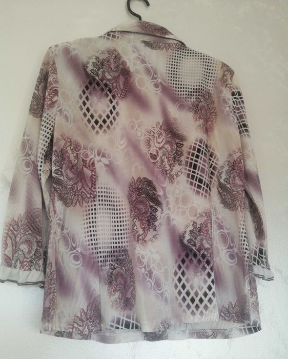 Bluza camasa dama GRAZKA masura 44 vintage bumbac cu volanase