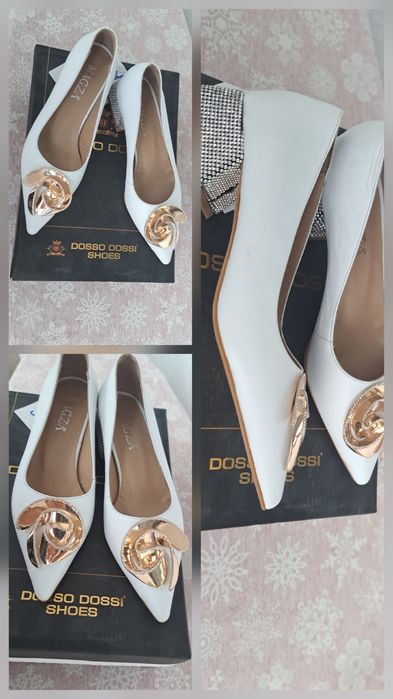 Женские туфли белые