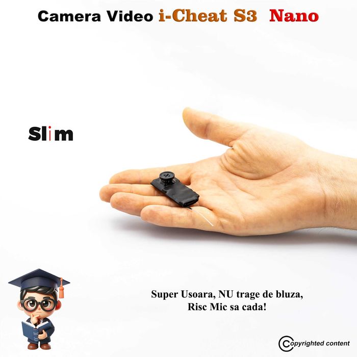 Casca de copiat Cutiuta GSM Sisteme Copiat-Camera Copiat Nasture LIVE