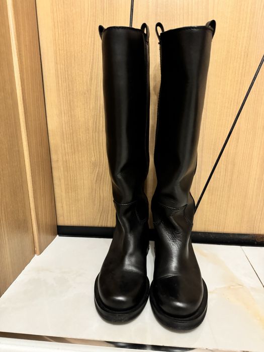 Ботуши zara естествена кожа