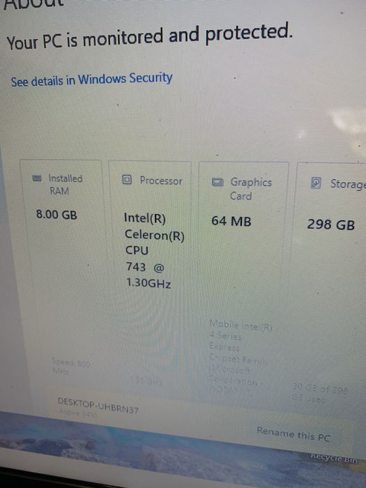 Laptop Acer Aspire 3410