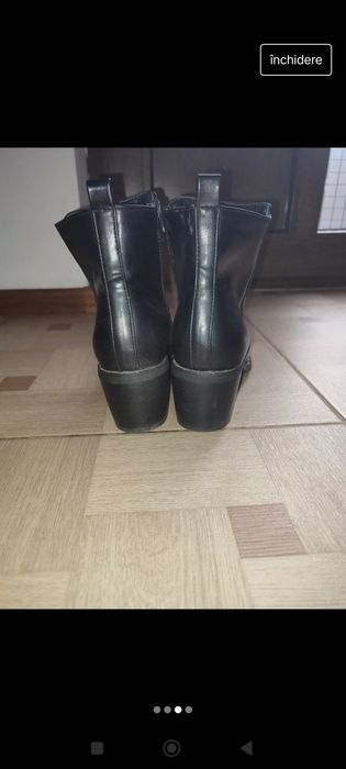 Cizme trei sferturi din piele