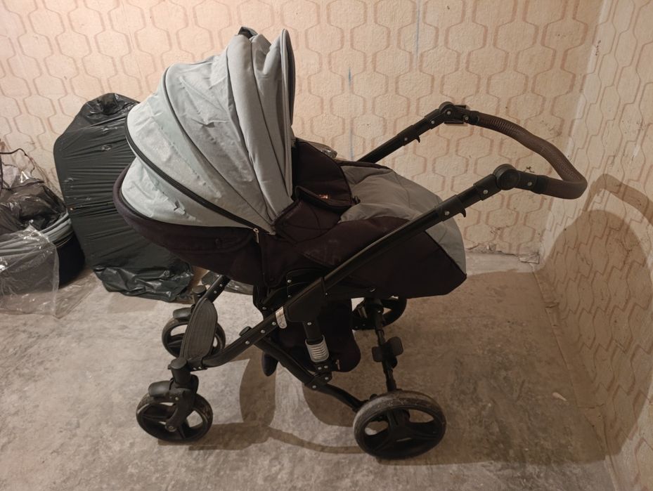 Lorelli - 3in1 Rimini Premium, зелена бебешка количка