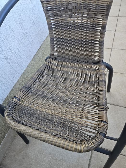 Masa cu scaune terasa - cu pernuțe si încă 1 scaun - 60×70