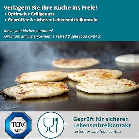 Plita groasă inox pt gratar pe carbuni, gaz sau electric,  44,5/26cm