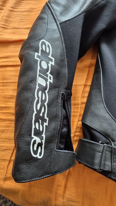 Кожено мото яке Alpinestars GP Force Airflow - Като НОВО!
