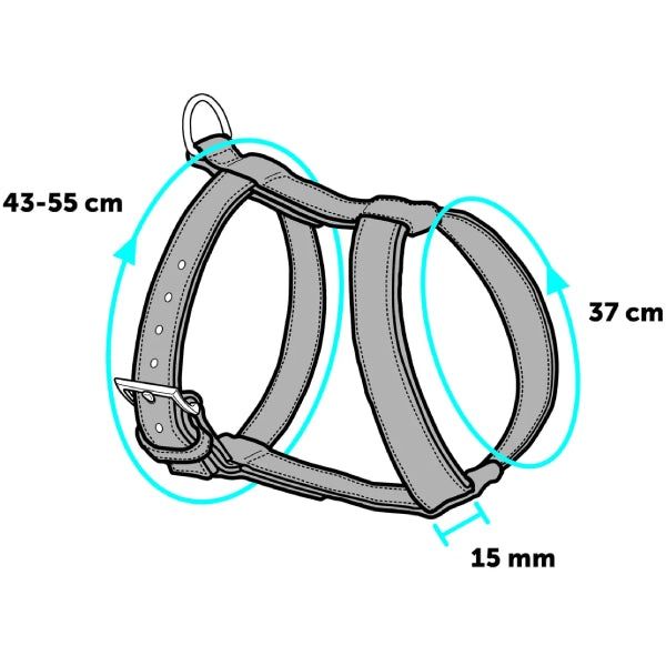 Ham cu lesa pentru pisici Flamingo M 43-55cm