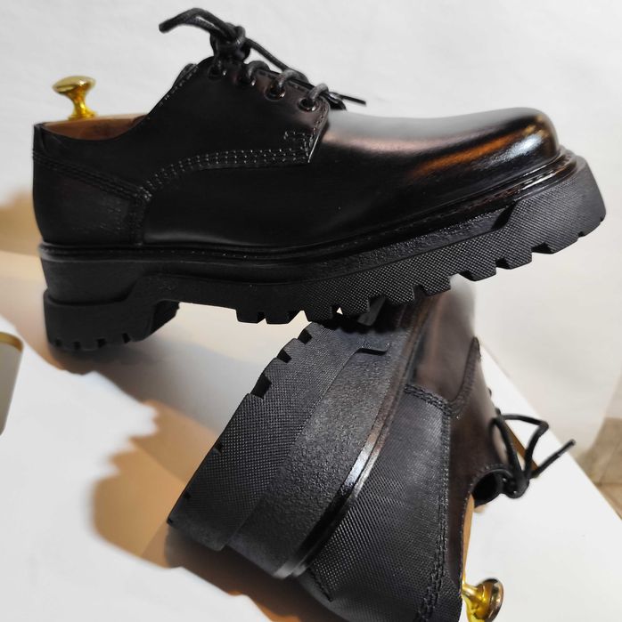 Pantofi derby 42 42.5 lace up ZARA NOI piele naturala moale