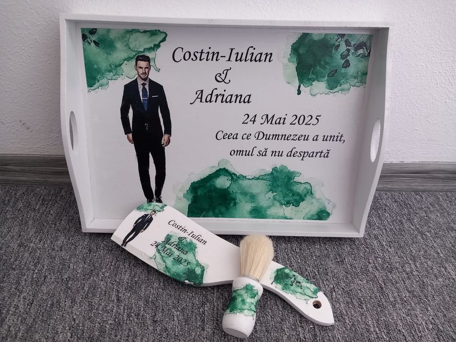 Tavă pentru mireasă si mire