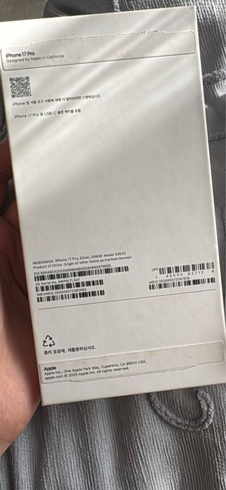 Iphone 17 pro 256 г