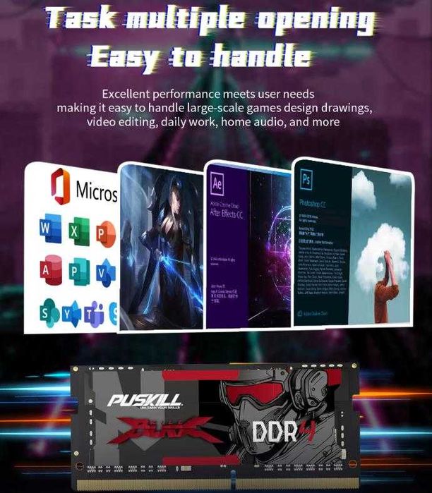 Laptop RAM 4GB DDR4 2666MHz Памет за Лаптоп Intel + AMD 260-pin SODIMM