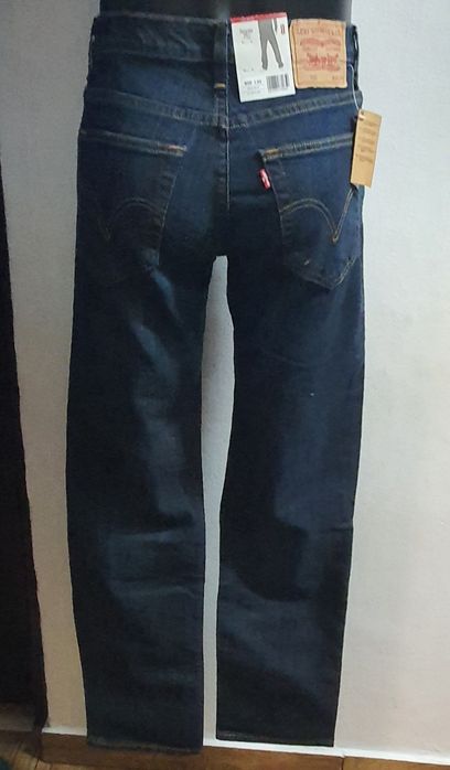Levi’s 752 Regular W30 L34 – blugi noi cu etichetă, denim albastru