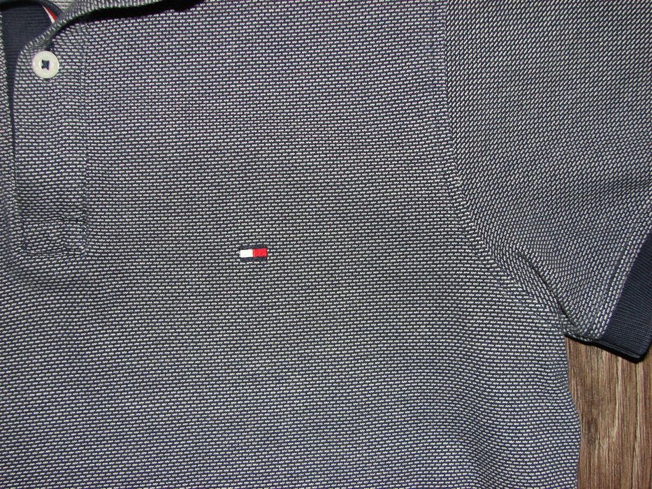 Tricou TOMMY HILFIGER, Marime S/Slim Fit, Bleumarin, Autentic/Original