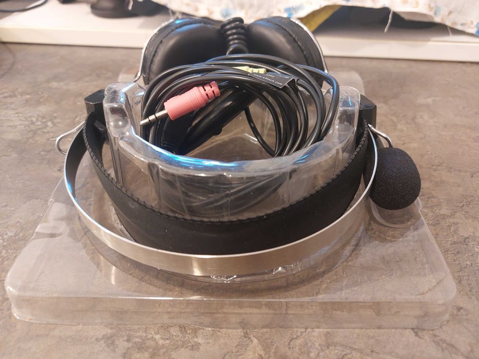 Casti audio A4Tech cu microfon PC noi calculator jocuri Gaming