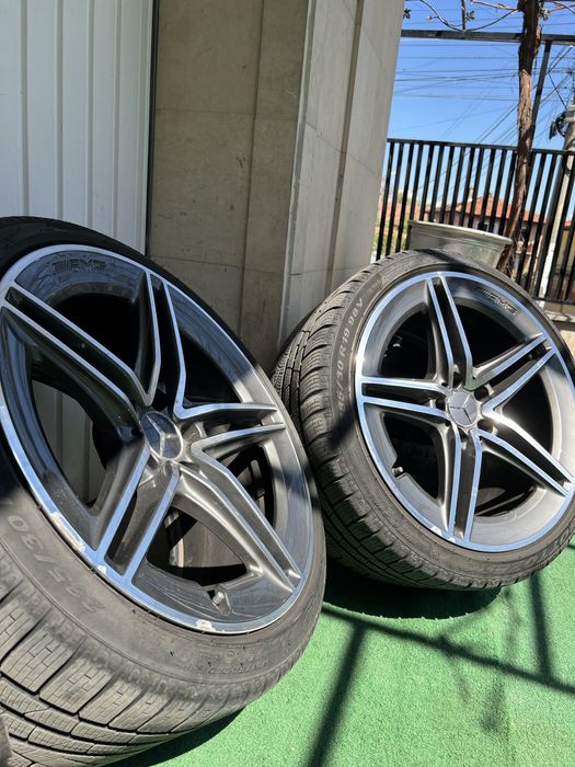 Джанти Мерцедес 19 AMG спорт пакет c205 с гуми pirelli зимни