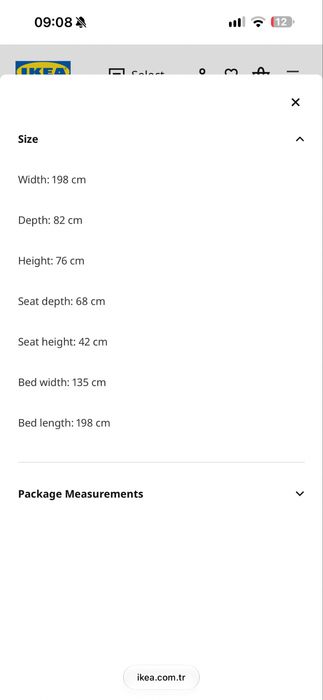 Canapea extensibila  Ikea