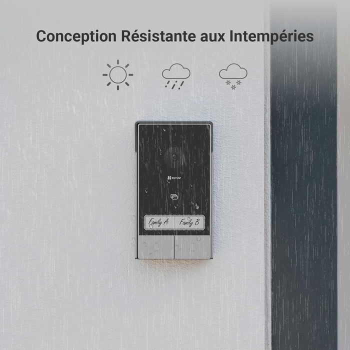 Смарт Видеодомофон EZVIZ HP7 (2Family Kit) За две семейства (2 екрана)