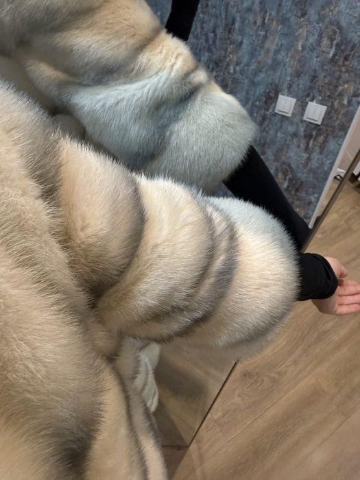 Норковая шуба, беж