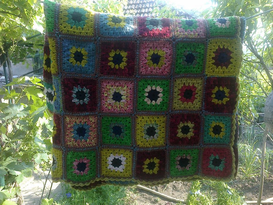 ръчно плетена черга